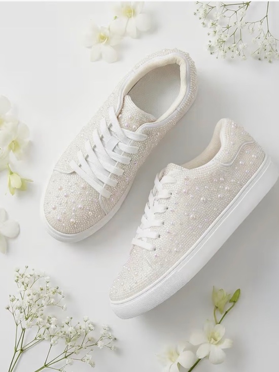 Suokdil Shoes - Suokdil Sparkle Rhinestone Sneakers for Women